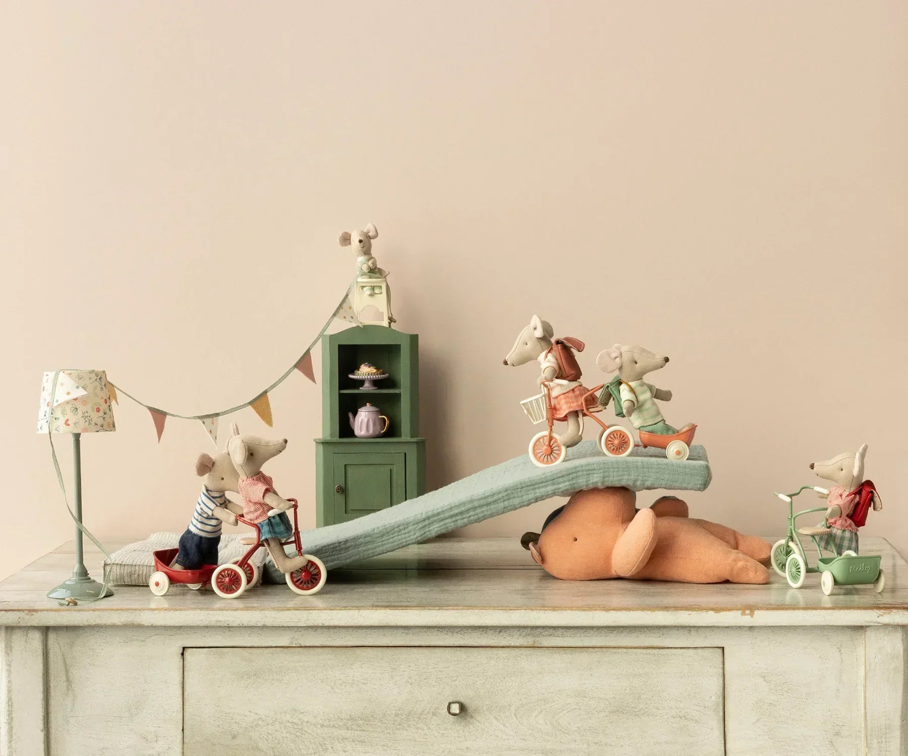Maileg Tricycle Mouse Big Sister Red
