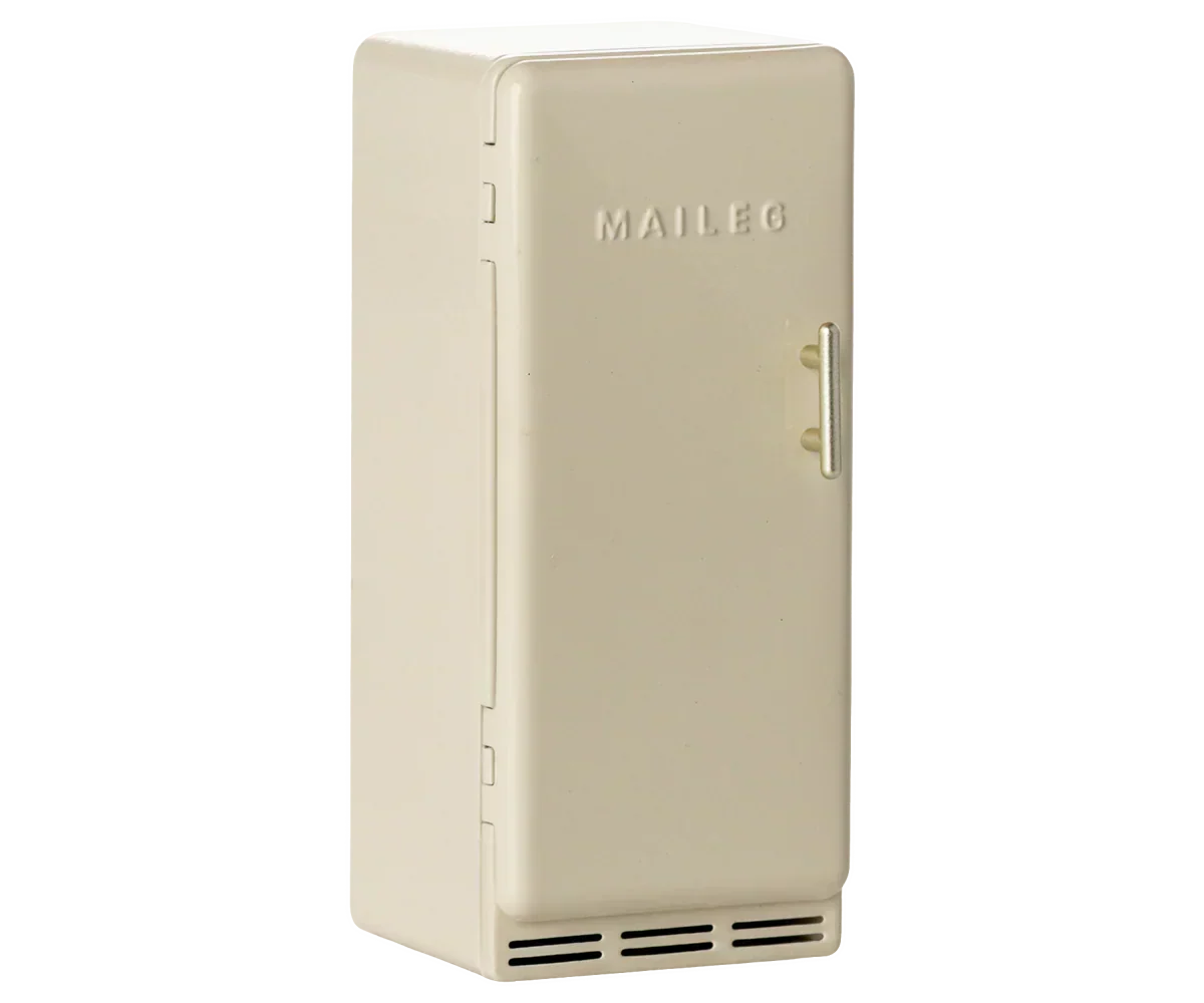 Maileg Metal Fridge, Mouse - Off white